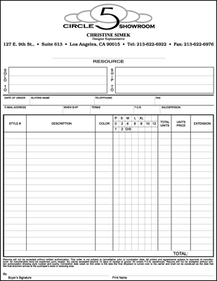 order form